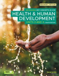 Jacaranda Key Concepts in VCE Health & Human Development Unit 3&4 8th Edition Learn On + Print ISBN: 9781394237692